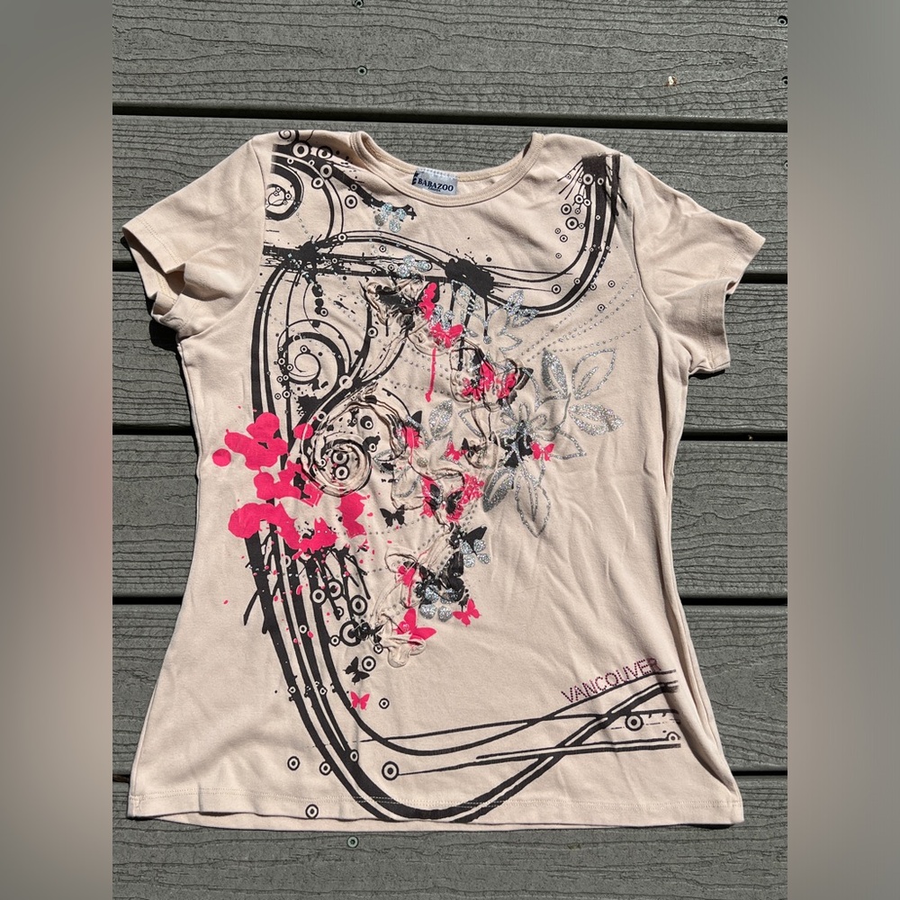 Babazoo Canada: Vancouver Detailed Glitter Top. Women’s Size Large.